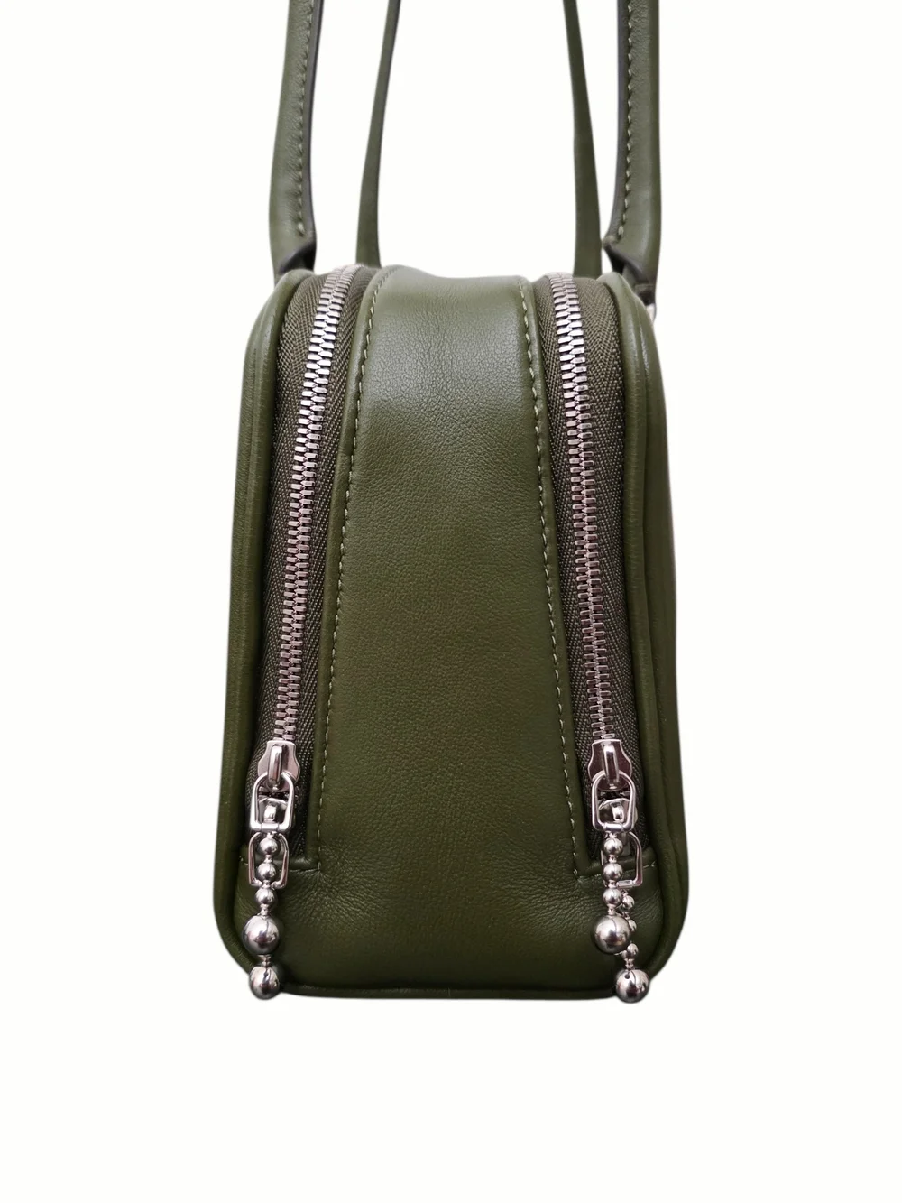 Tory Burch Marshmallow Satchel Basil Green Leather Bag